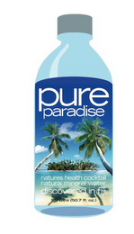 PURE PARADISE NATURES HEALTH COCKTAIL NATURAL MINERAL WATER DISCOVERED IN FIJI logo