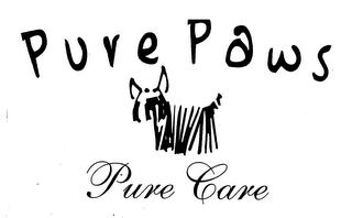 PURE PAWS PURE CARE logo