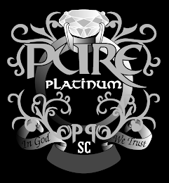 PURE PLATINUM PP SC IN GOD WE TRUST logo