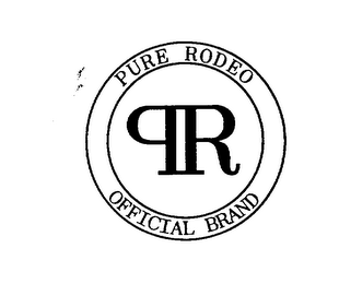 PURE RODEO OFFICIAL BRAND PR logo