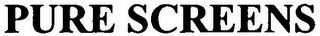 PURE SCREENS logo