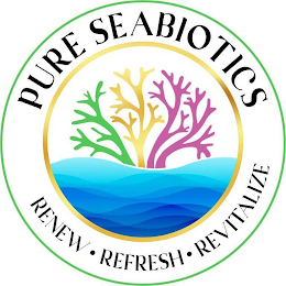 PURE SEABIOTICS RENEW · REFRESH · REVITALIZE logo