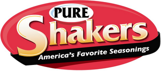 PURE SHAKERS AMERICA'S FAVORITE SEASONINGS logo