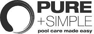 PURE + SIMPLE POOL CARE MADE EASY logo