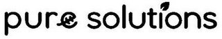 PURE SOLUTIONS logo