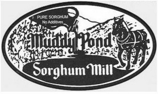PURE SORGHUM NO ADDITIVES MUDDY POND SORGHUM MILL logo