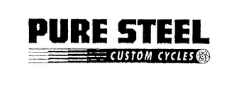 PURE STEEL CUSTOM CYCLES logo