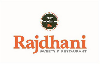 PURE VEGETARIAN RAJDHANI SWEETS & RESTAURANT logo