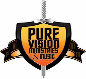 PURE VISION MINISTRIES & MUSIC P V M M logo