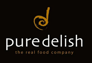 PUREDELISH THE REAL FOOD COMPANY logo