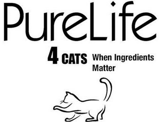 PURELIFE 4CATS WHEN INGREDIENTS MATTER logo
