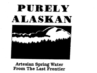 PURELY ALASKAN ARTESTIAN WATER FROM THE LAST FRONTIER logo