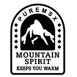 PUREMSX MOUNTAIN SPIRIT KEEPS YOU WARM logo