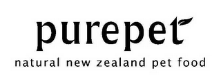 PUREPET NATURAL NEW ZEALAND PET FOOD logo
