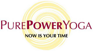 PUREPOWERYOGA NOW IS YOUR TIME logo