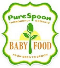 PURESPOON THOROUGHLY ORGANIC BABY FOOD FROM SEED TO SPOON logo