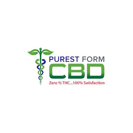 PUREST FORM CBD - ZERO % THC...100% SATISFACTION logo