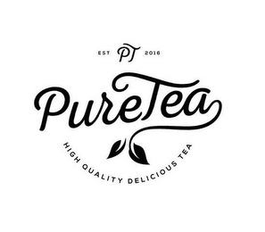 PURETEA EST PT 2016 HIGH QUALITY DELICIOUS TEA logo