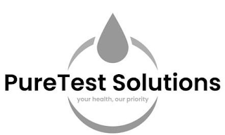 PURETEST SOLUTIONS YOUR HEALTH, OUR PRIORITY logo