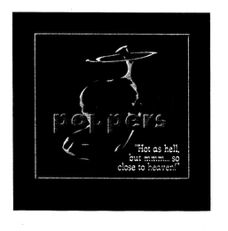 PURGATORY POPPERS "HOT AS HELL, BUT MMM... SO CLOSE TO HEAVEN!" logo