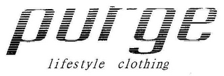 PURGE LIFESTYLE CLOTHING logo