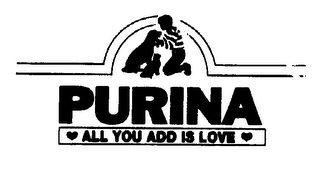 PURINA ALL YOU ADD IS LOVE logo