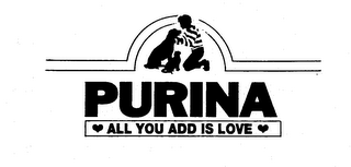 PURINA ALL YOU ADD IS LOVE logo