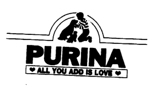 PURINA ALL YOU ADD IS LOVE logo