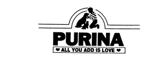 PURINA ALL YOU ADD IS LOVE logo