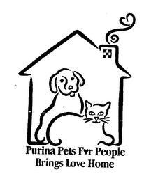 PURINA PETS FOR PEOPLE BRINGS LOVE HOME logo