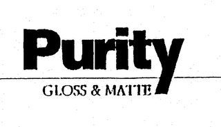 PURITY GLOSS & MATTE logo