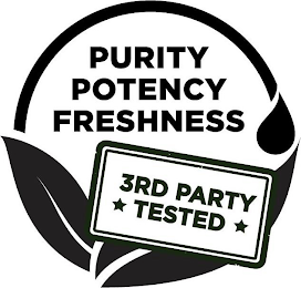 PURITY POTENCY FRESHNESS 3RD PARTY TESTED logo