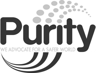 PURITY WE ADVOCATE FOR A SAFER WORLD logo