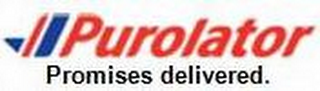 PUROLATOR PROMISES DELIVERED logo