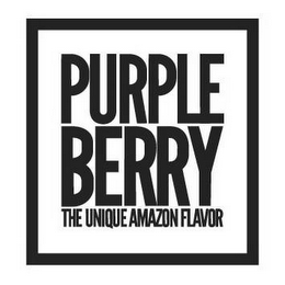 PURPLE BERRY THE UNIQUE AMAZON FLAVOR logo