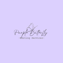 PURPLE BUTTERFLY - EDITING SERVICES - logo