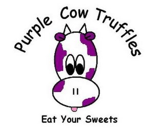 PURPLE COW TRUFFLES EAT YOUR SWEETS logo