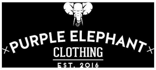PURPLE ELEPHANT CLOTHING EST. 2016 logo
