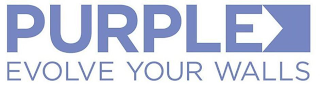 PURPLE EVOLVE YOUR WALLS logo