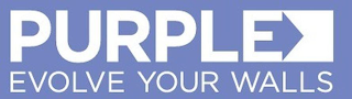 PURPLE EVOLVE YOUR WALLS logo