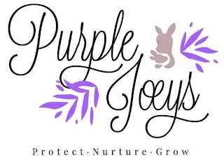 PURPLE JOEYS PROTECT · NURTURE · GROW logo