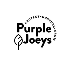 PURPLE JOEYS PROTECT · NURTURE · GROW logo