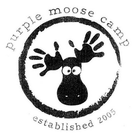 PURPLE MOOSE CAMP ESTABLISHED 2005 logo