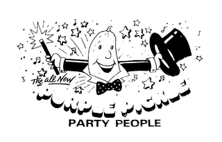 PURPLE PICKLE PARTY PEOPLE THE ALL NEW logo