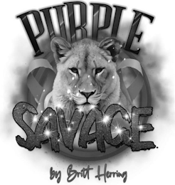 PURPLE SAVAGE BY BRITT HERRING logo
