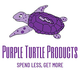 PURPLE TURTLE PRODUCTS SPEND LESS, GET MORE logo