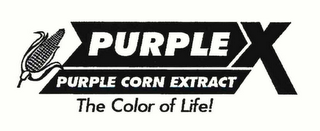 PURPLE X PURPLE CORN EXTRACT THE COLOR OF LIFE! logo