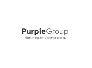 PURPLEGROUP MARKETING FOR A BETTER WORLD. logo