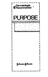 PURPOSE DERMATOLOGIST RECOMMENDED JOHNSON & JOHNSON logo