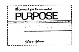 PURPOSE DERMATOLOGIST RECOMMENDED JOHNSON & JOHNSON logo
